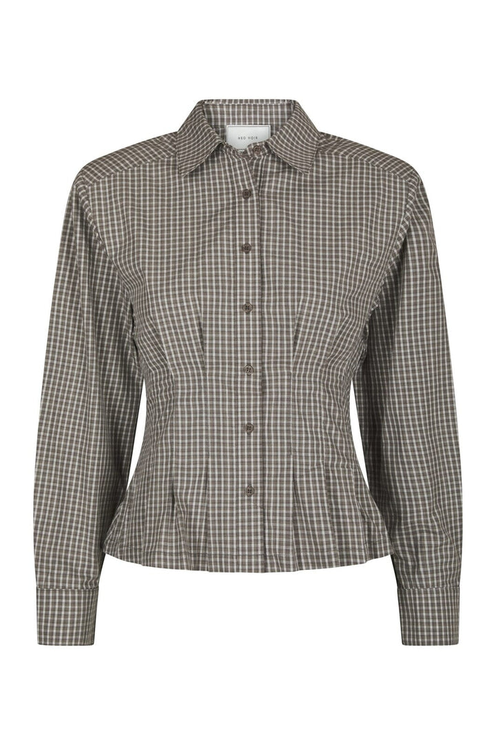 Neo Noir - Jonelle Check Shirt 170987 - 830 - Dusty Grey