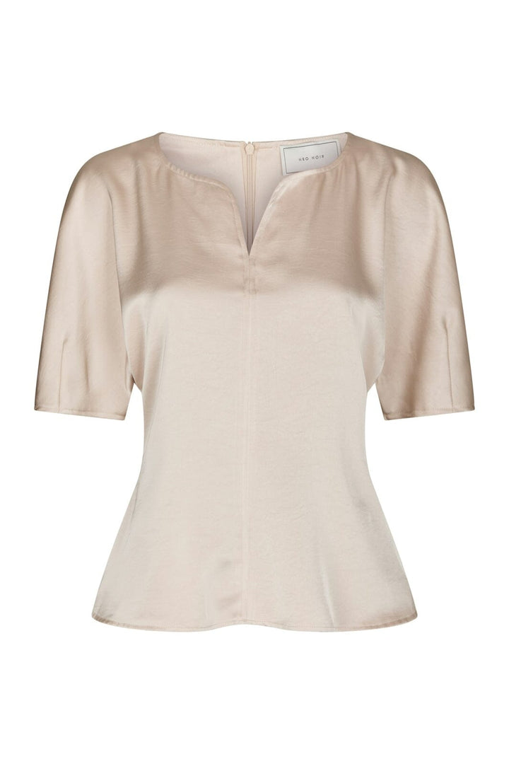 Neo Noir - Josine Heavy Sateen Blouse 169713 - 720 - Champagne