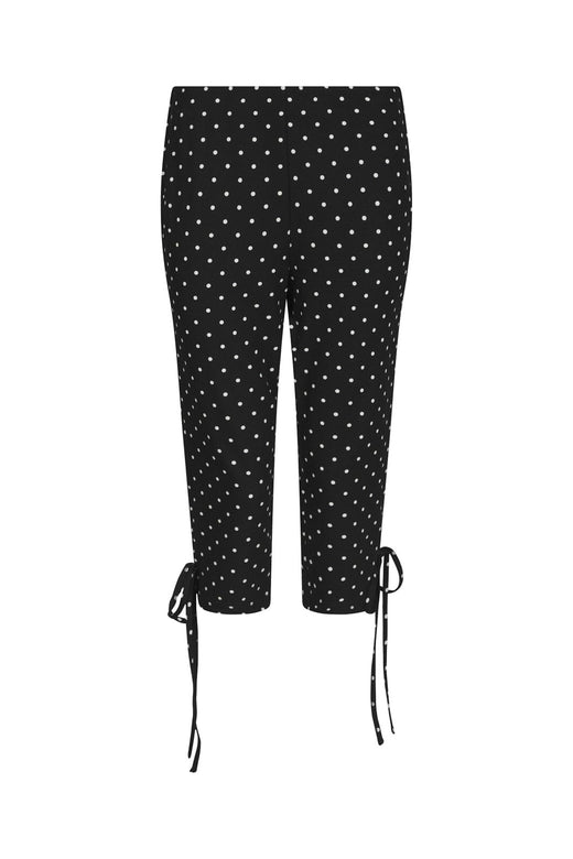 Neo Noir - Juan Dot Capri Pants 171224 - 100 - Black