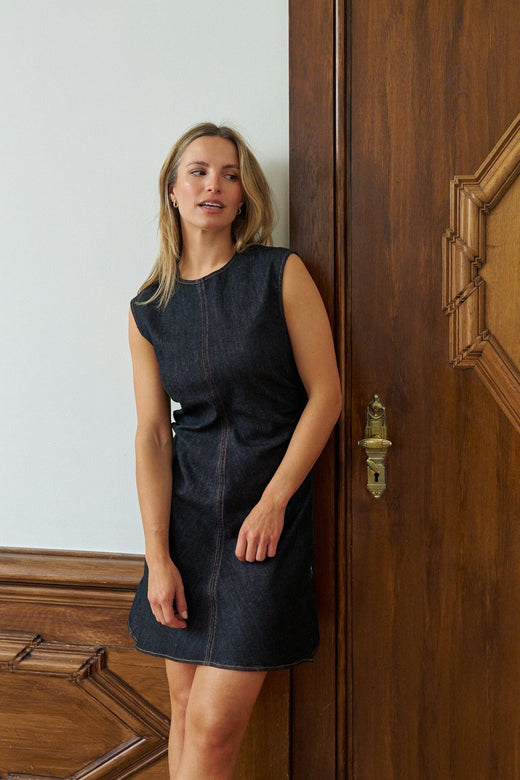 Neo Noir - Jubi Denim Dress 169361 - 534 - Dark Blue Kjoler 