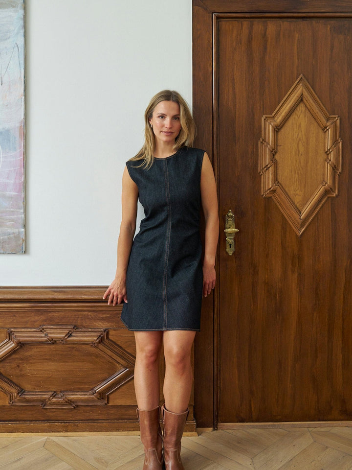 Neo Noir - Jubi Denim Dress 169361 - 534 - Dark Blue Kjoler 