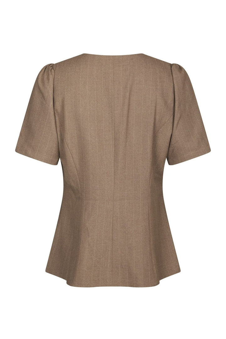 Neo Noir - Jules Pinstripe Blouse 163592 - 214 - Taupe