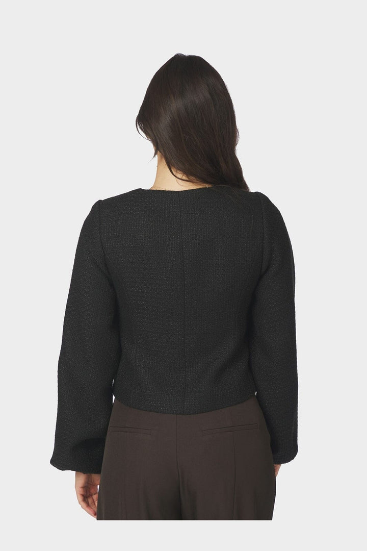Neo Noir - Junette Boucle Jacket 170179 - 100 - Black