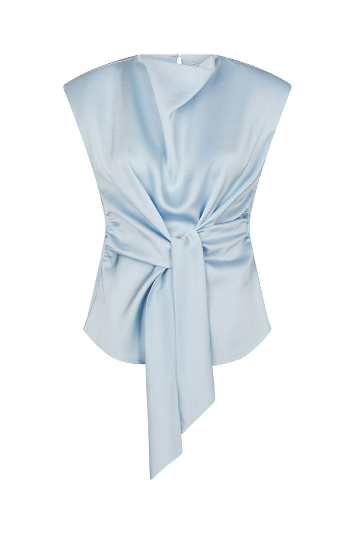 Neo Noir - Katarim Heavy Sateen Top 168937 - 145 - Light Blue