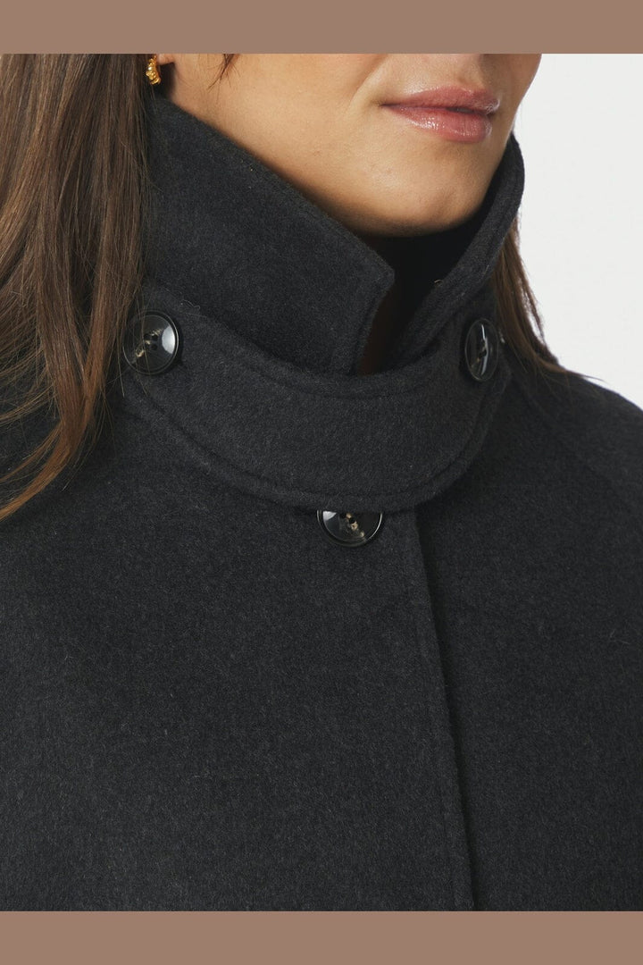 Neo Noir - Keaton Wool Coat 165499 - 136 - Antracit Melange