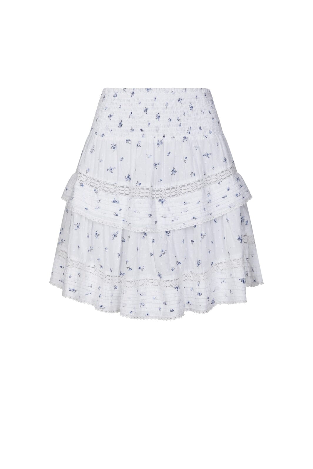 Neo Noir - Kenia Flower Dobby Skirt 166046 - 978 - Blue Flower