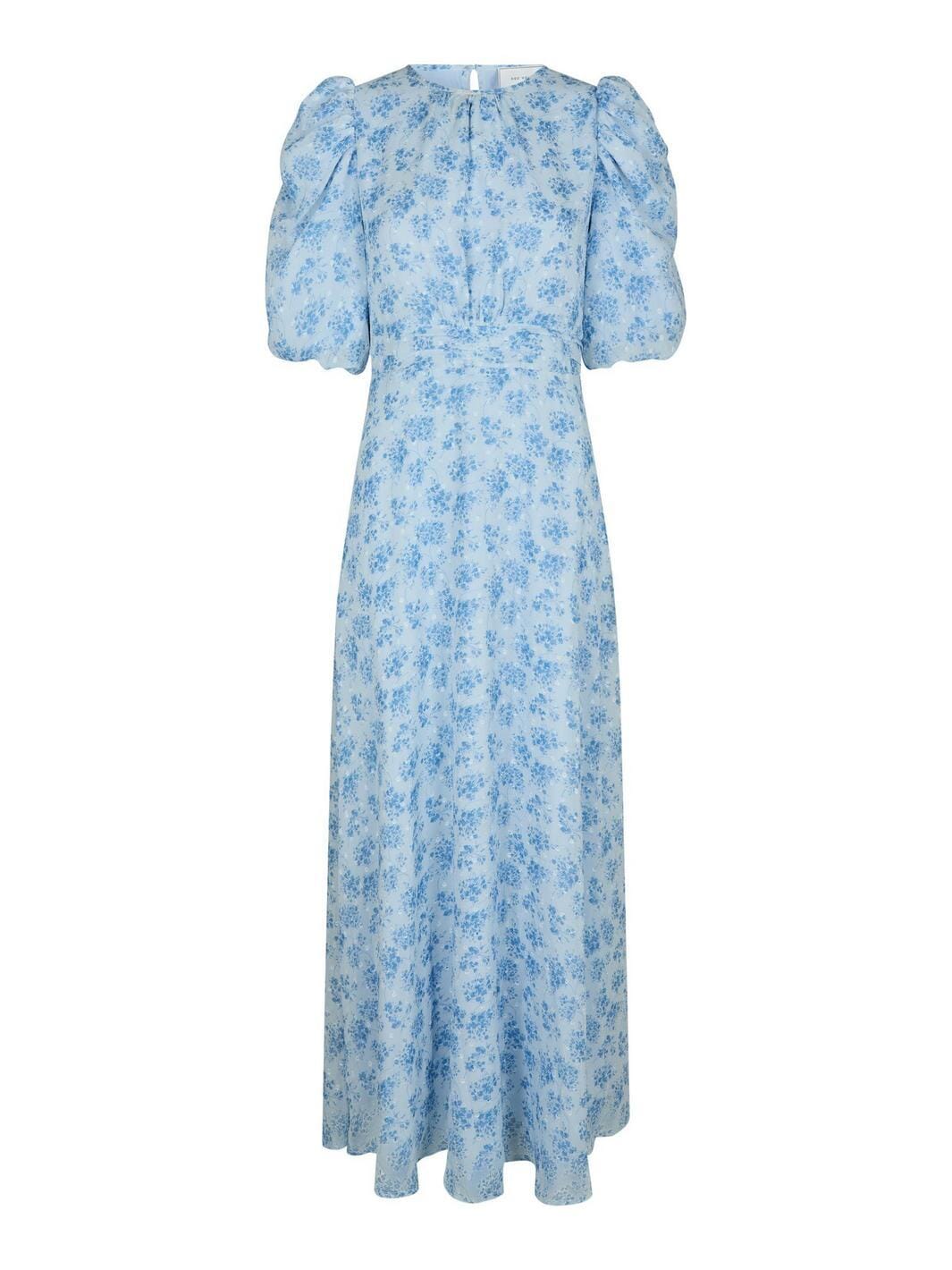 Neo Noir - Kikka Chiffon Flower Dress 167915 - 145 - Light Blue Kjoler 