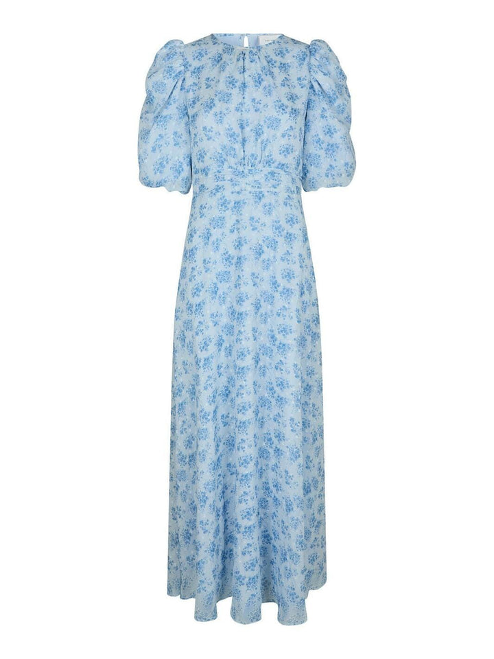 Neo Noir - Kikka Chiffon Flower Dress 167915 - 145 - Light Blue Kjoler 