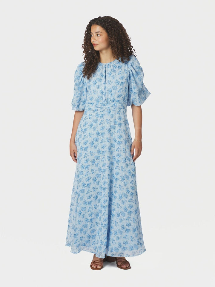 Neo Noir - Kikka Chiffon Flower Dress 167915 - 145 - Light Blue Kjoler 