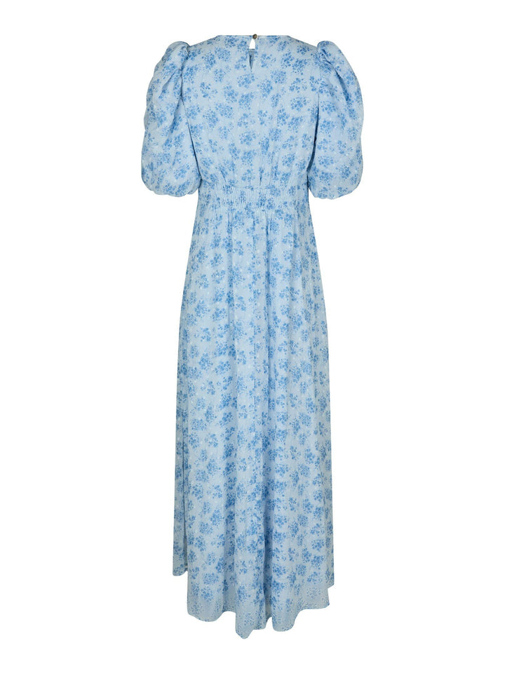 Neo Noir - Kikka Chiffon Flower Dress 167915 - 145 - Light Blue Kjoler 