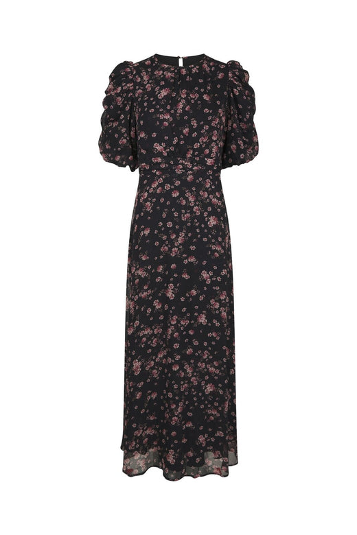 Neo Noir - Kikka Mini Flower Dress 170468 - 100 - Black