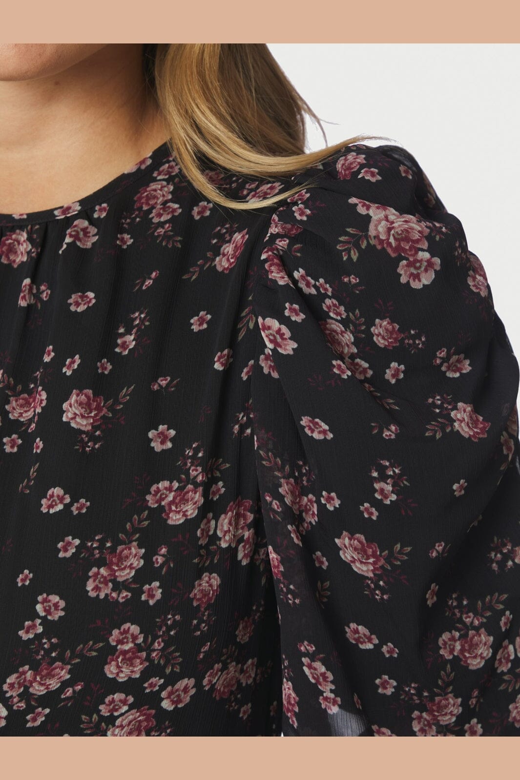 Neo Noir - Kikka Mini Flower Dress 170468 - 100 - Black