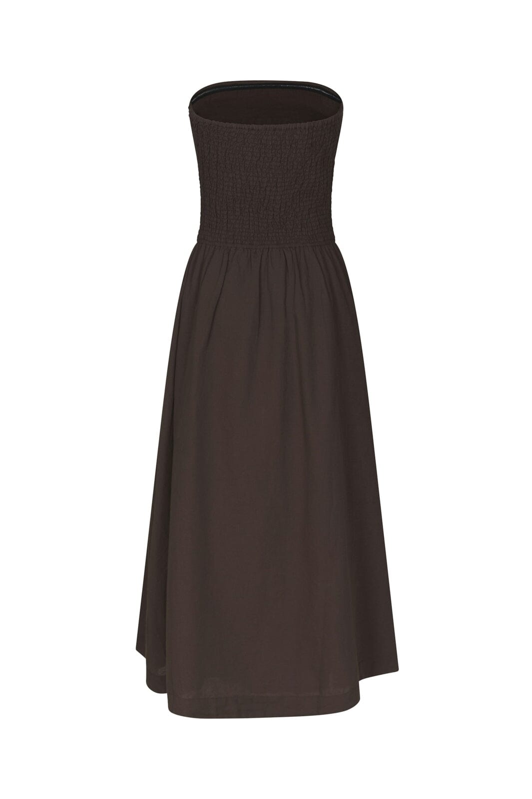 Neo Noir - Kima Linen Dress 168558 - 676 - Dark Brown
