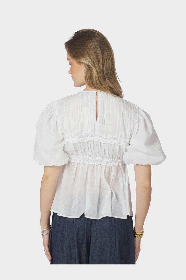 Neo Noir - Kiril S Voile Blouse 166388 - 120 - White