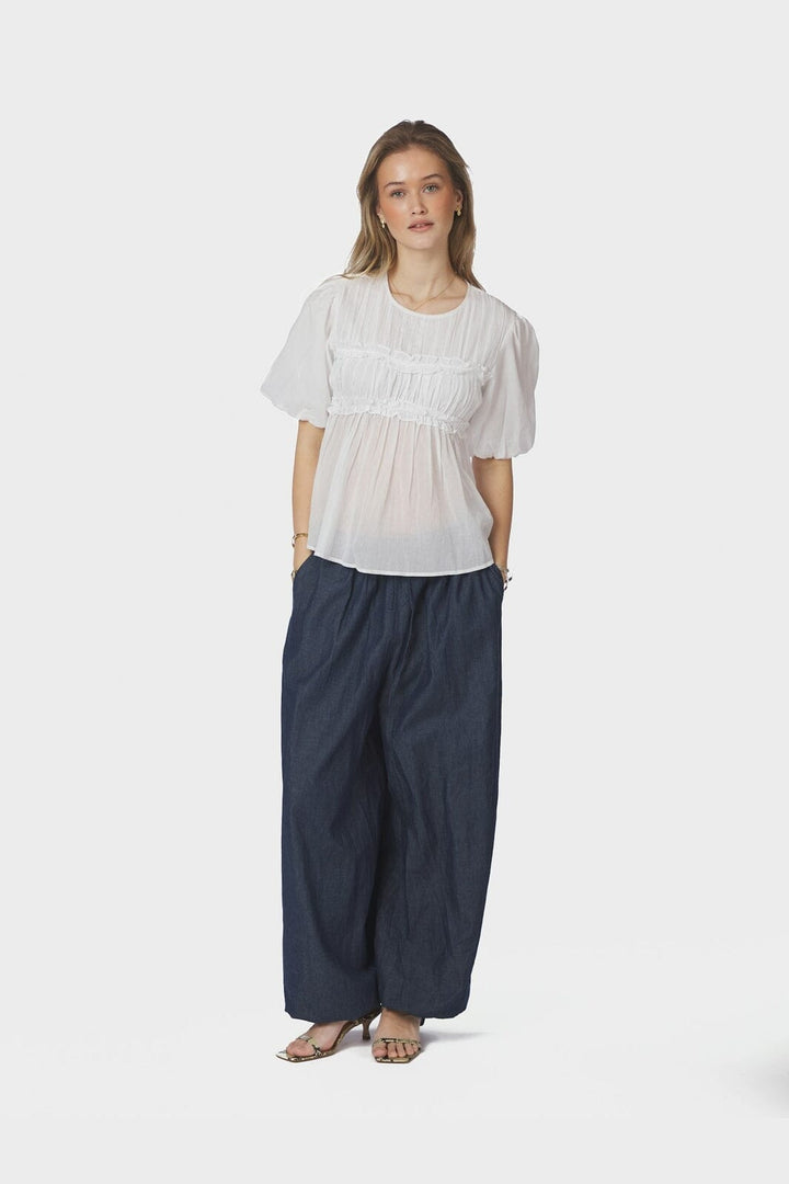 Neo Noir - Kiril S Voile Blouse 166388 - 120 - White