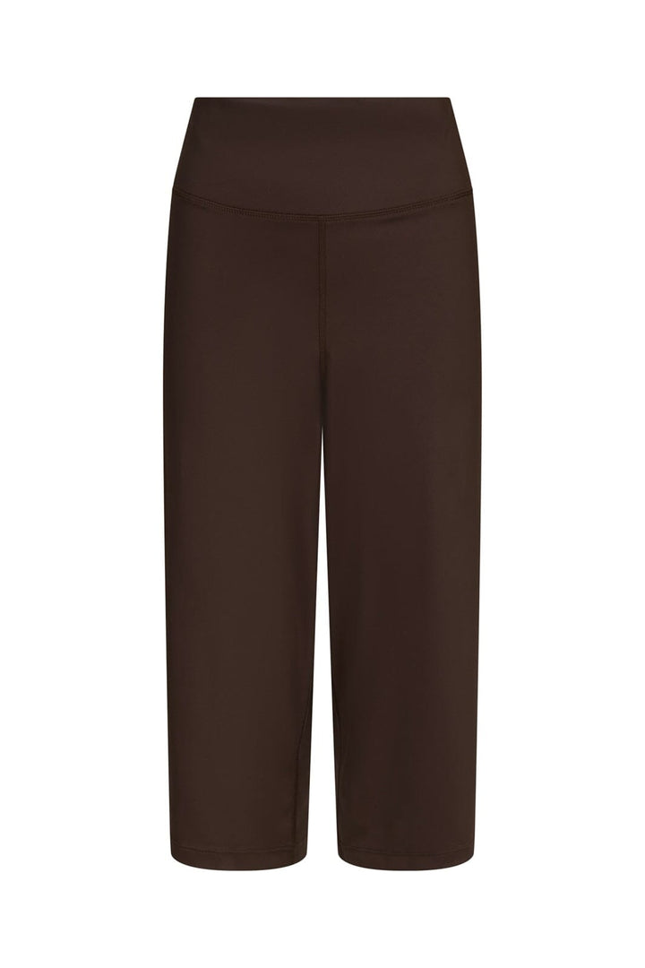 Neo Noir - Lauri Wide Capri Pants 171241 - 676 - Dark Brown
