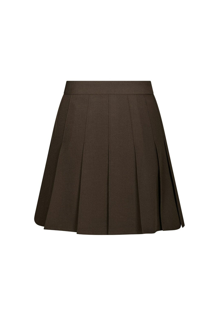 Neo Noir - Laurina Structure Skirt 168504 - 676 - Dark Brown