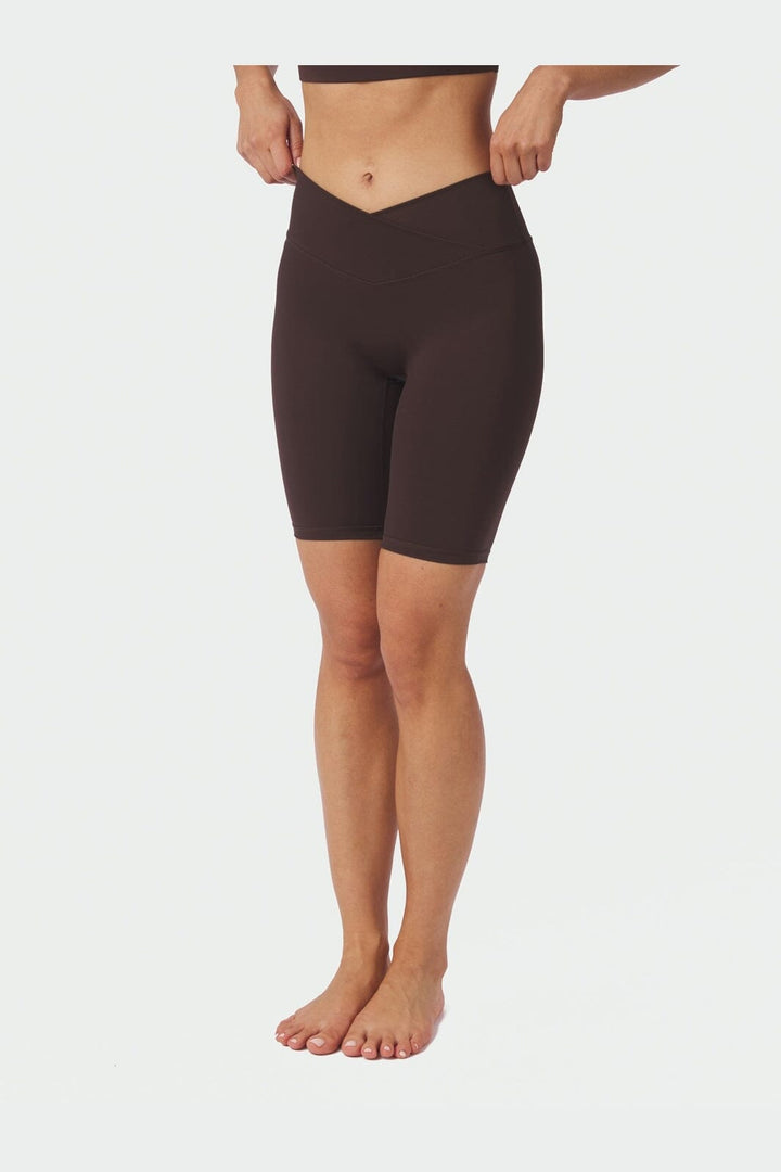 Neo Noir - Lea Wrap Shorts 168353 - 584 - Chocolate Brown