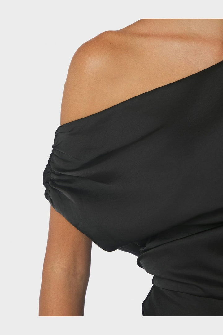 Neo Noir - Lilith Heavy Sateen Dress 168543 - 100 - Black
