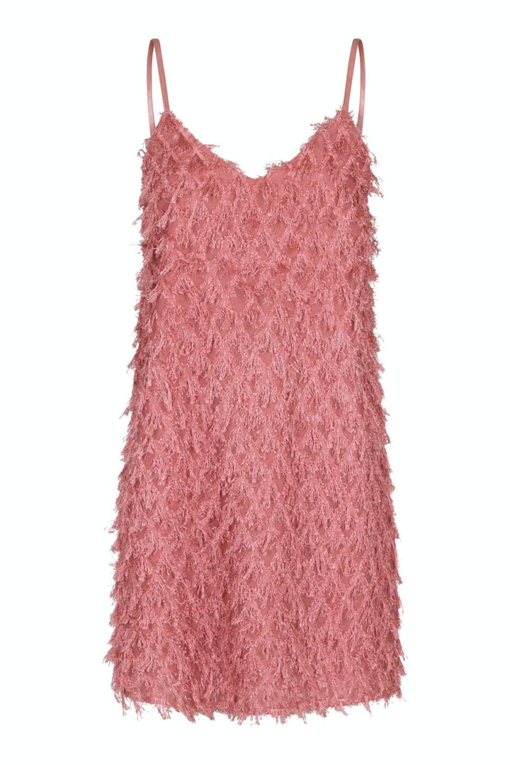 Neo Noir - Lilja Fringe Dress - Dusty Rose Kjoler 