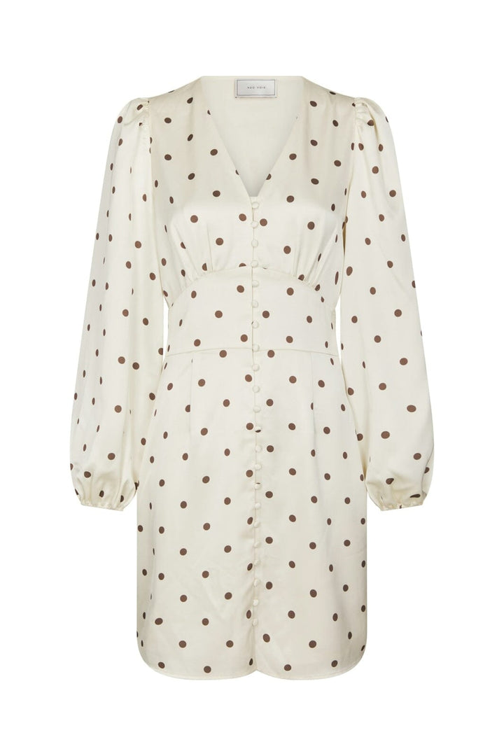 Neo Noir - Mabel Dotted Dress 167928 - 122 - Creme