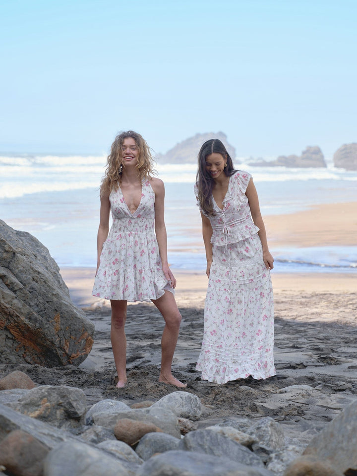 Neo Noir - Magda Spring Flower Dress 167905 - 121 - Off White Kjoler 