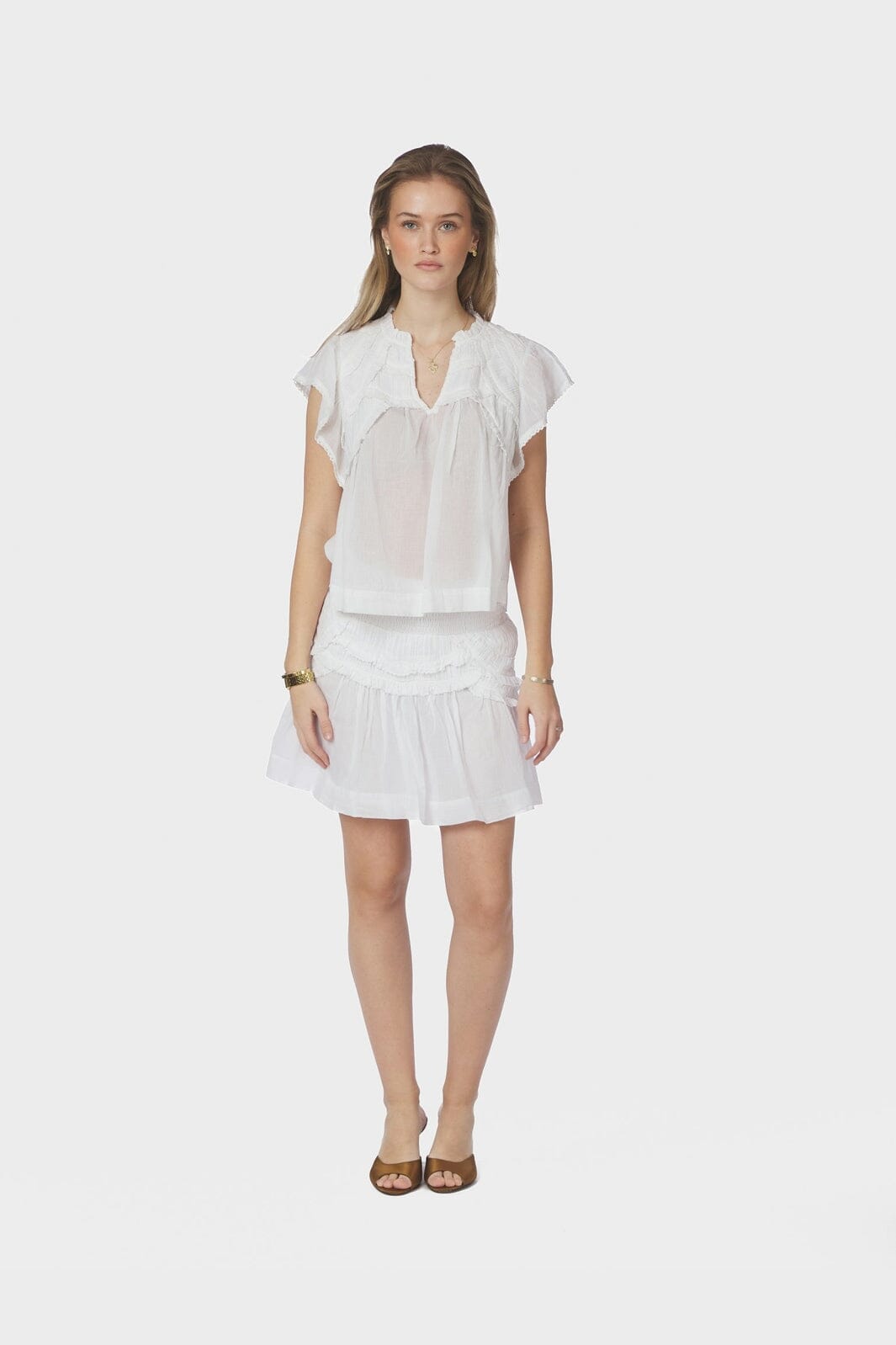 Neo Noir - Maliah S Voile Skirt 168897 - 120 - White