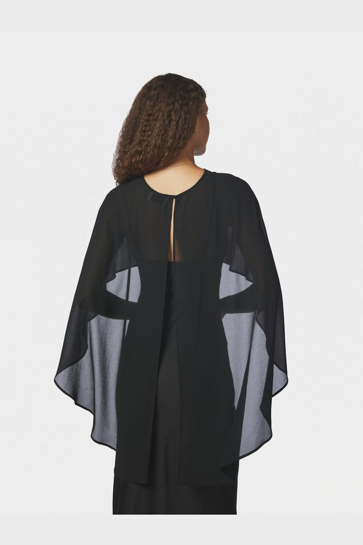 Neo Noir - Manufi Chiffon Cape 170836 - 100 - Black