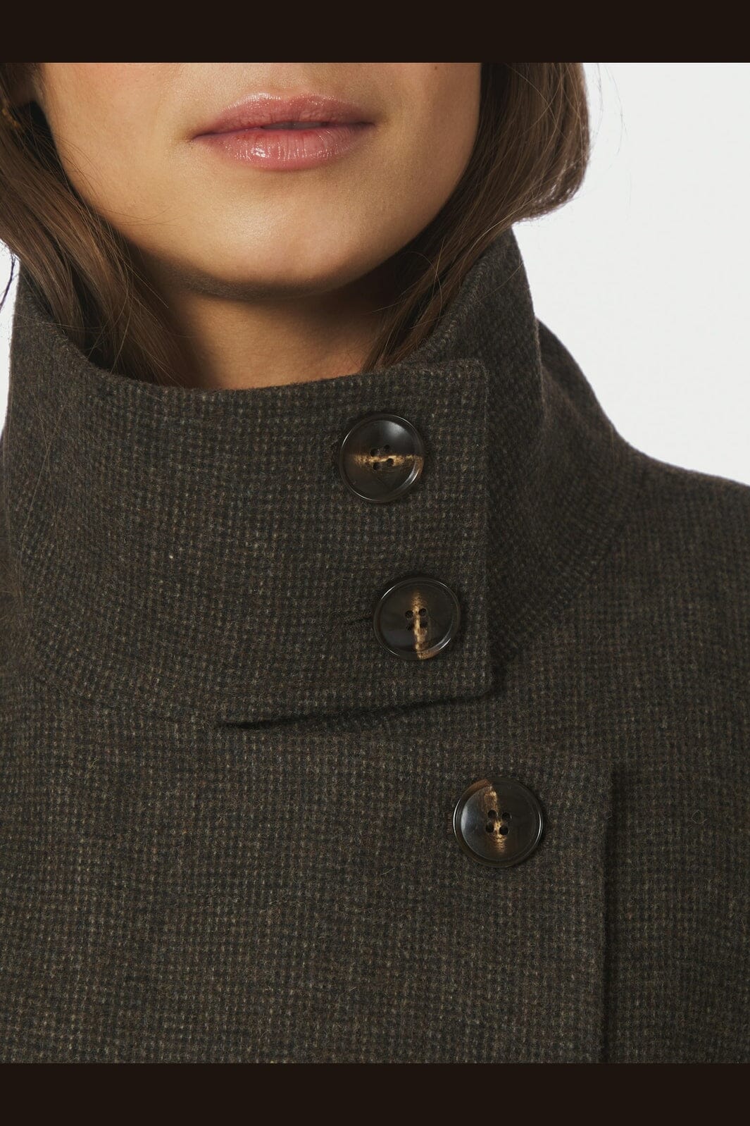 Neo Noir - Marcel Mini Check Coat 168540 - 210 - Brown