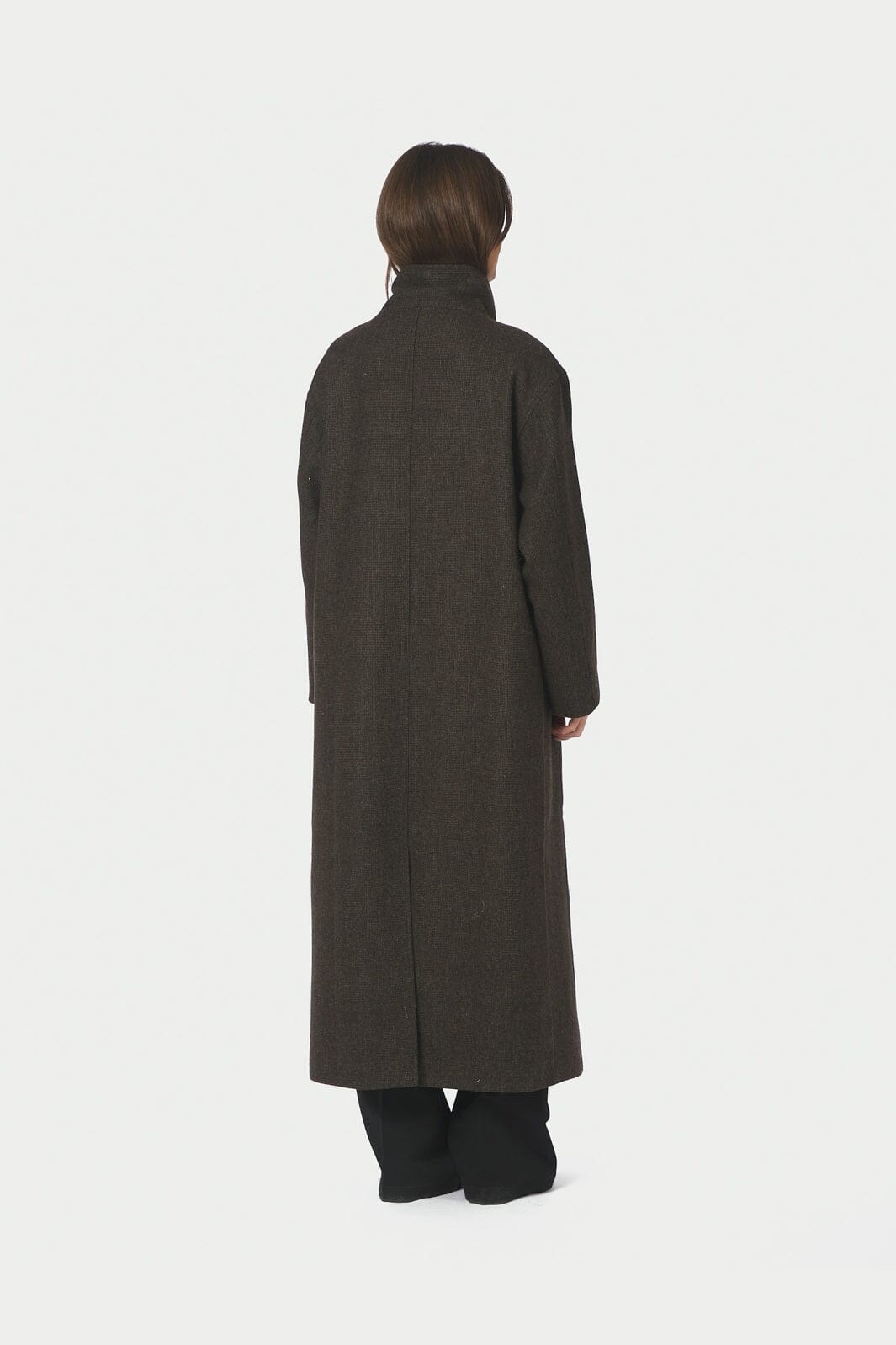 Neo Noir - Marcel Mini Check Coat 168540 - 210 - Brown