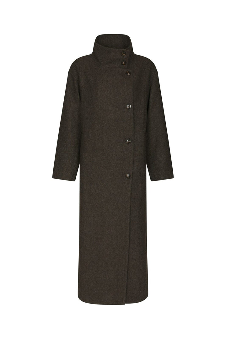 Neo Noir - Marcel Mini Check Coat 168540 - 210 - Brown