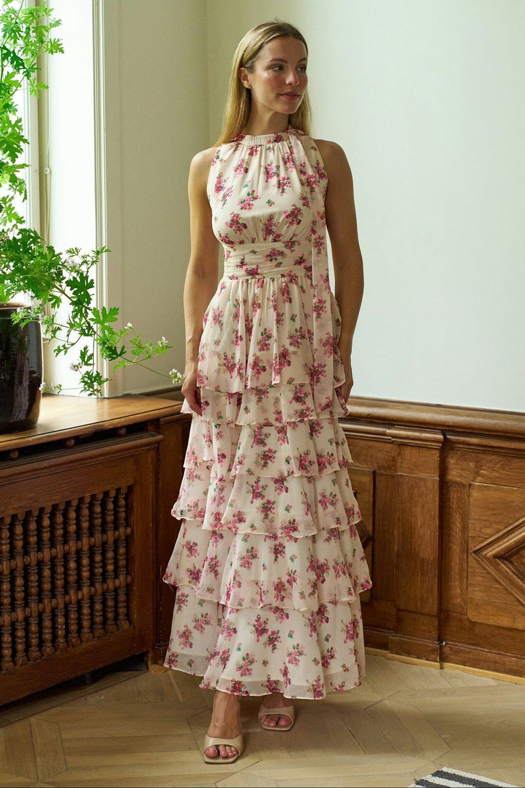 Neo Noir - Marli Amazing Chiffon Dress 167706 - 165 - Rose Kjoler 