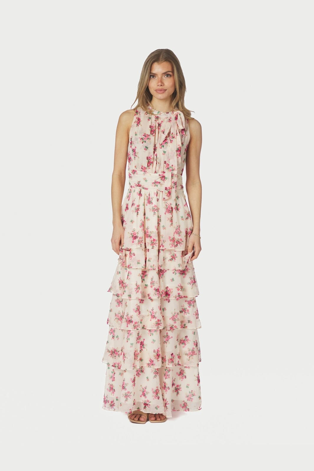 Neo Noir - Marli Amazing Chiffon Dress 167706 - 165 - Rose