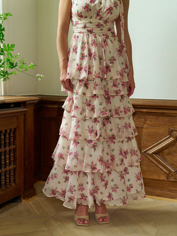 Neo Noir - Marli Amazing Chiffon Dress 167706 - 165 - Rose Kjoler 
