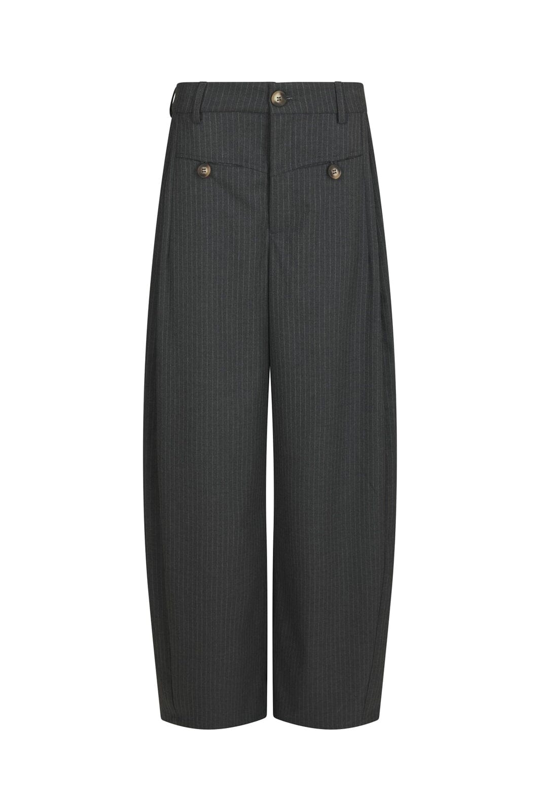 Neo Noir - Massie Slim Pinstripe Pants 170802 - 107 - Dark Grey Melange