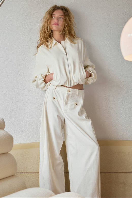 Neo Noir - Massie Structure Pants 165999 - 121 - Off White Bukser 