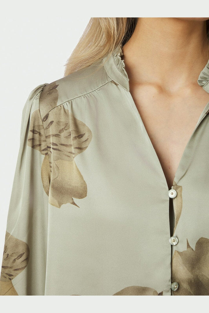 Neo Noir - Massima Misty Orchid Blouse 168289 - 627 - Smoke Green
