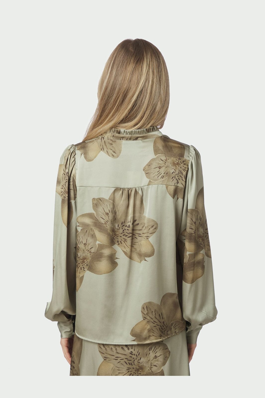 Neo Noir - Massima Misty Orchid Blouse 168289 - 627 - Smoke Green