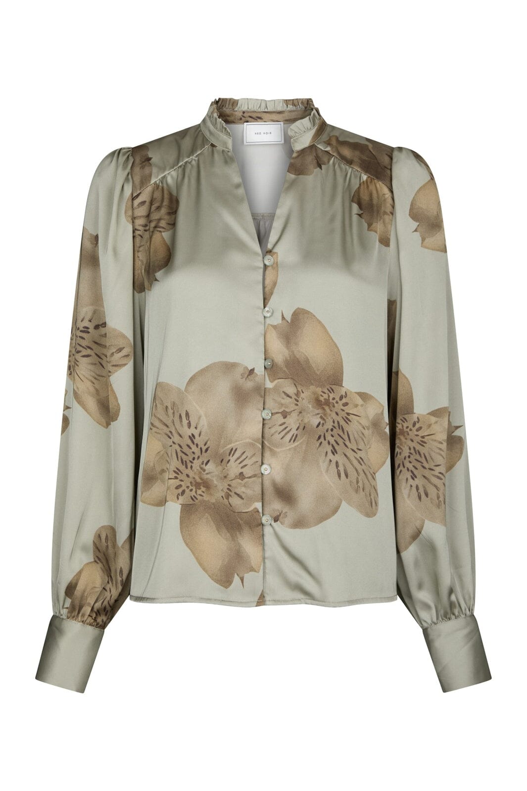 Neo Noir - Massima Misty Orchid Blouse 168289 - 627 - Smoke Green