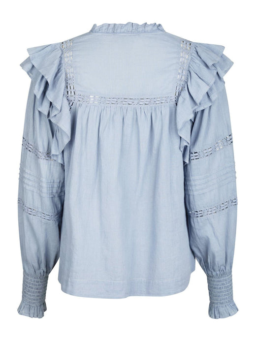 Neo Noir - Mauri S Voile Blouse 164698 - 145 - Light Blue Bluser 