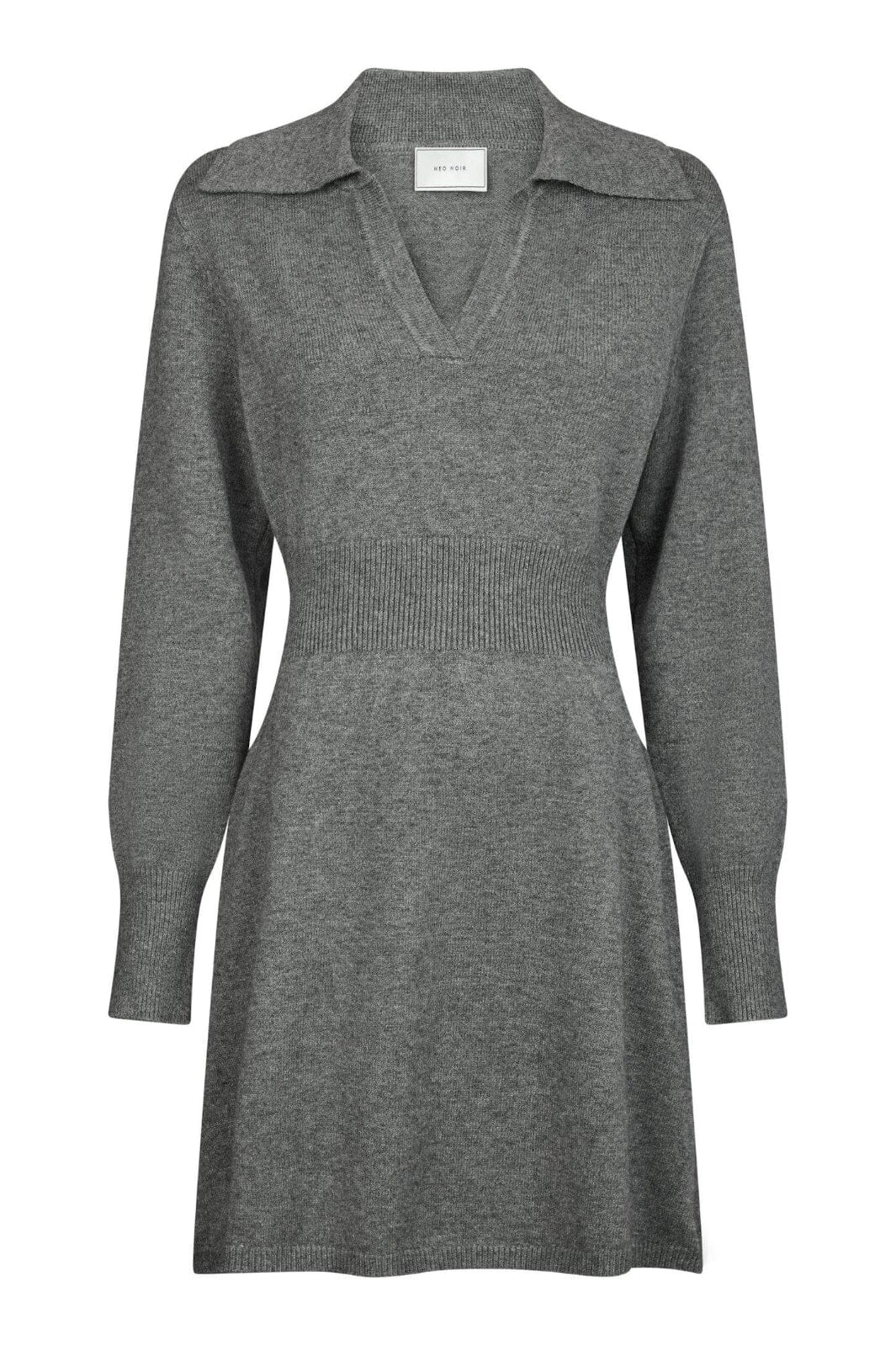 Neo Noir - Melia Knit Dress 164954 - 107 - Dark Grey Melange