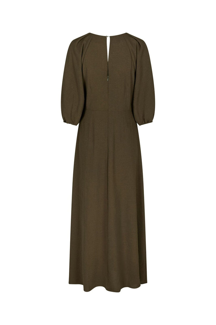 Neo Noir - Meriel Structure Solid Dress 170305 - 151 - Army