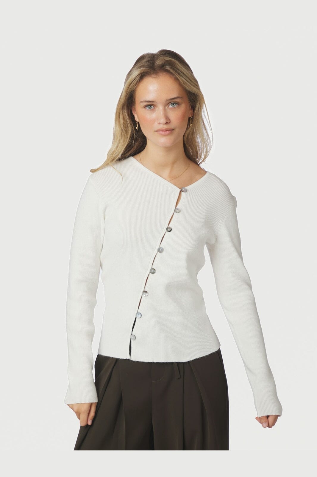 Neo Noir - Millera Knit Cardigan 170238 - 121 - Off White