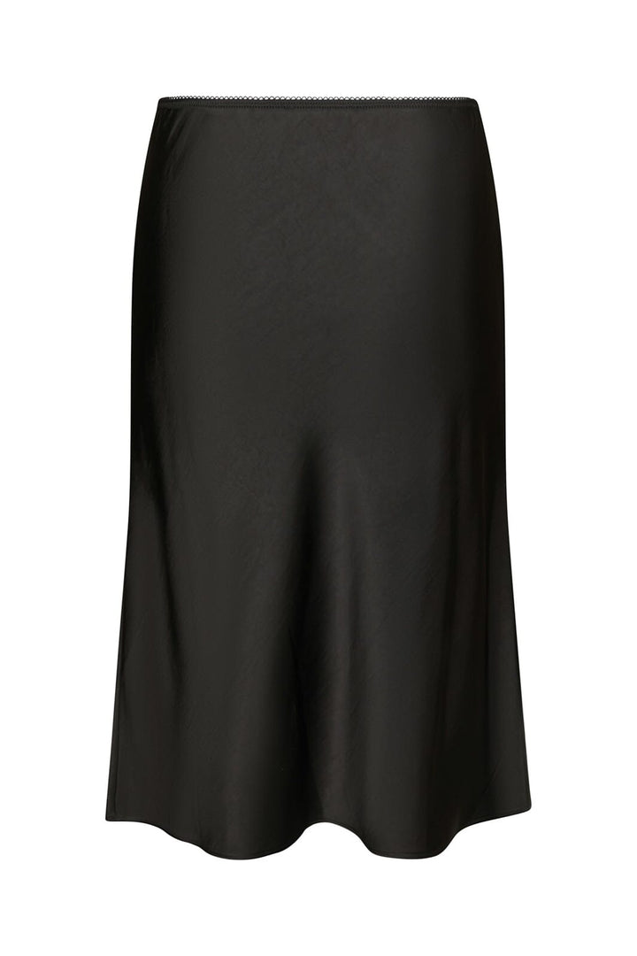 Neo Noir - Mindie Heavy Sateen Skirt 170112 - 100 - Black