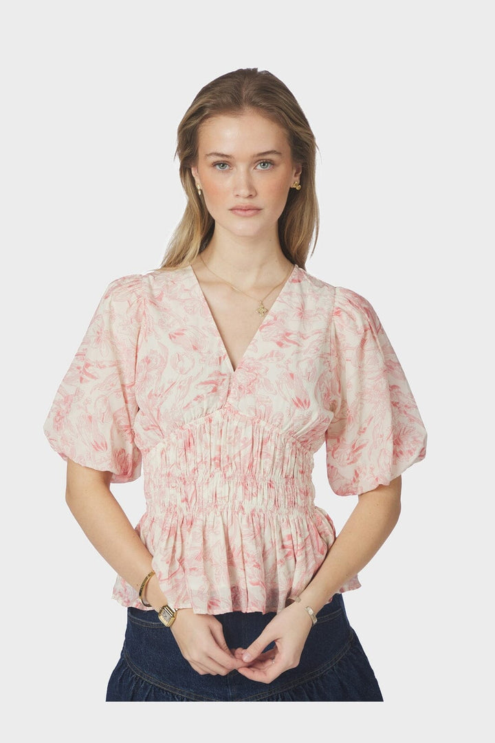 Neo Noir - Minutti Print Blouse 168720 - 121 - Off White