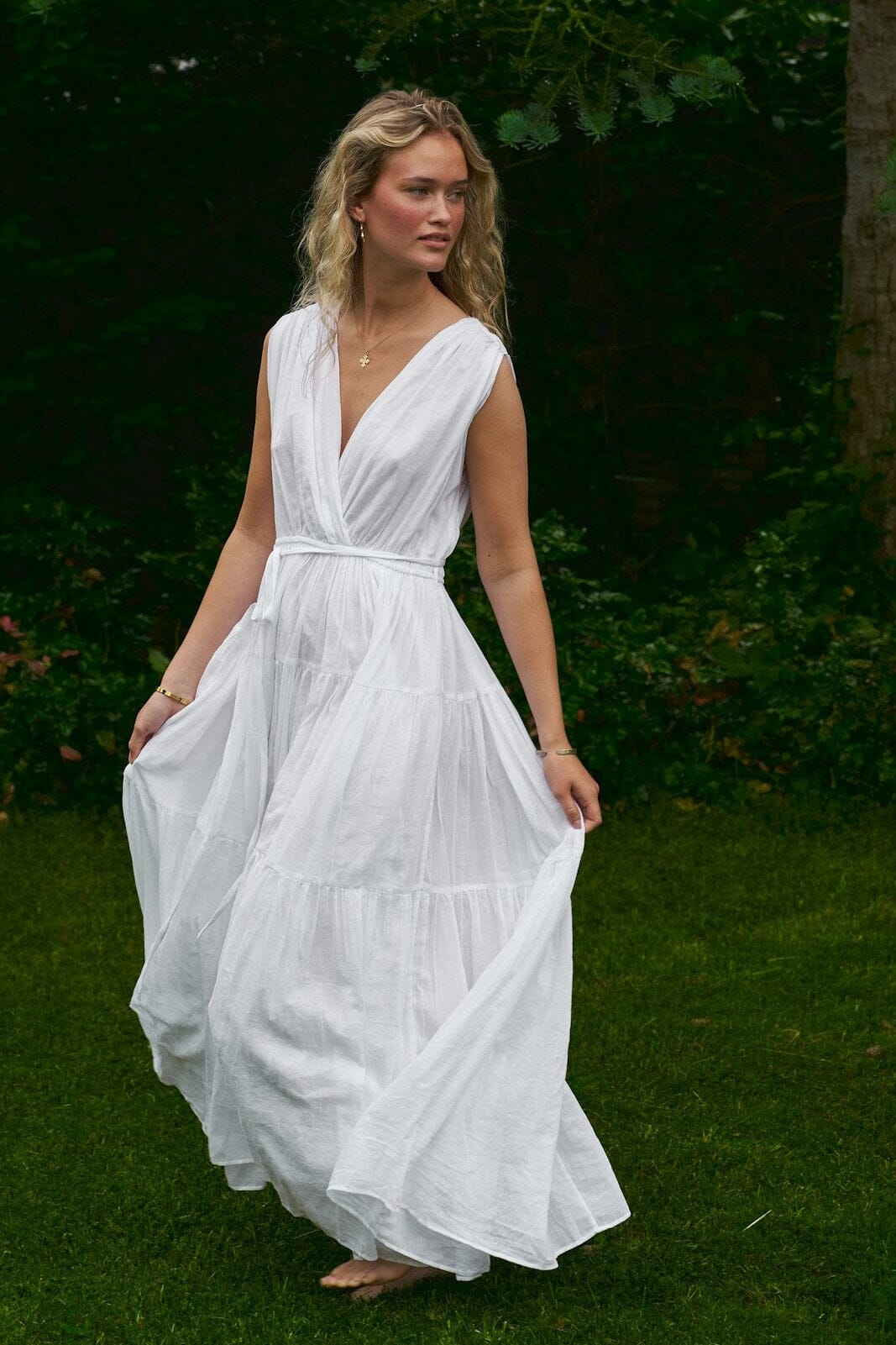 Neo Noir - Misha S Voile Dress 167917 - 120 - White Kjoler 