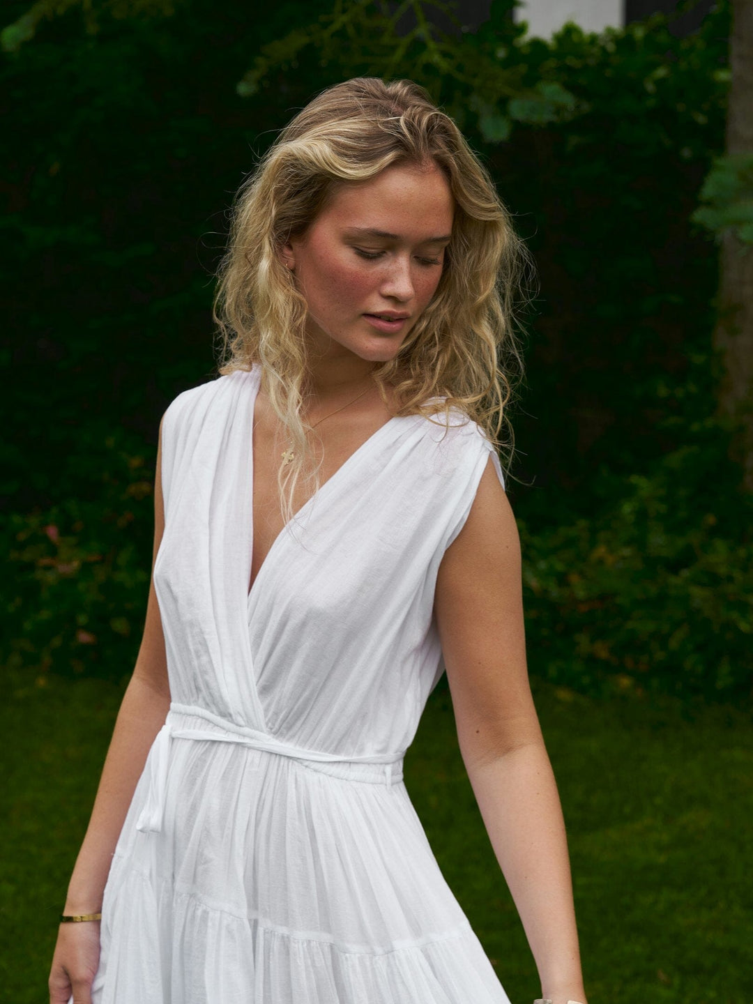 Neo Noir - Misha S Voile Dress 167917 - 120 - White Kjoler 