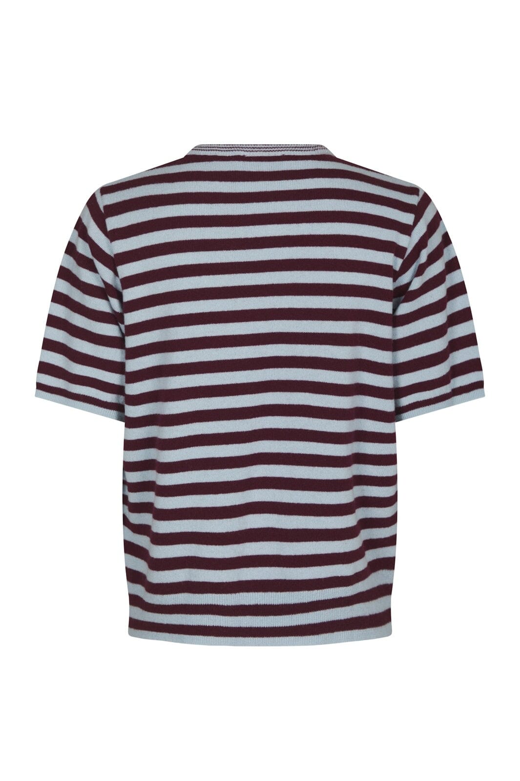 Neo Noir - Missy Stripe Knit Tee 169692 - 682 - Wine