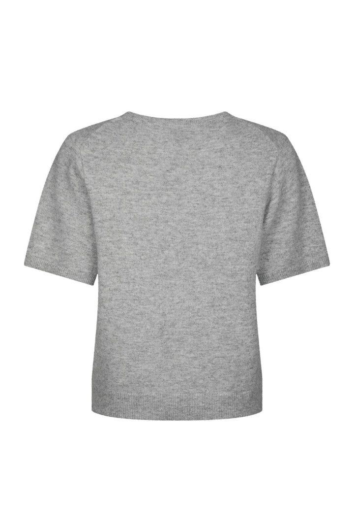 Neo Noir - Missy Wool Knit Tee 167772 - 133 - Grey Melange