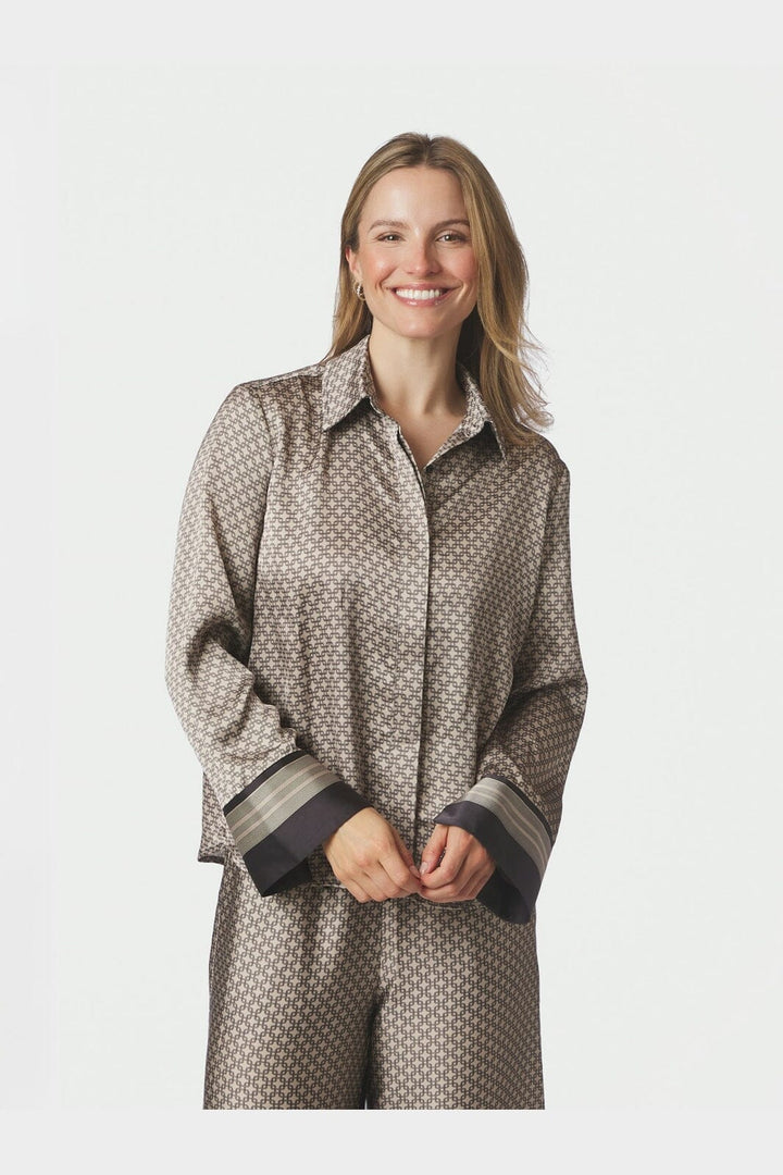 Neo Noir - Mistan Pattern Shirt 170075 - 123 - Beige